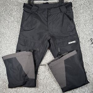 MONTEC All Weather Apparel Pants Men's Large Black Ski Winter Sledding Dune Pant